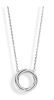 Victoria silver white stone screw necklace