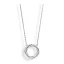 Victoria Silver-colored white stone twist necklace