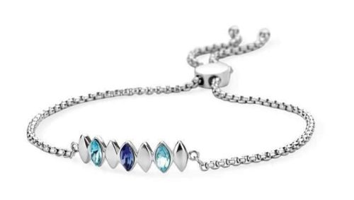 Victoria Silver Colour Stone Bracelet