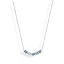 Victoria Silver Colored Necklace with Colorful Stones