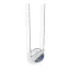 Victoria Silver-colored patterned necklace with stone