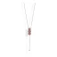 Victoria Rose gold-colored pink stone necklace