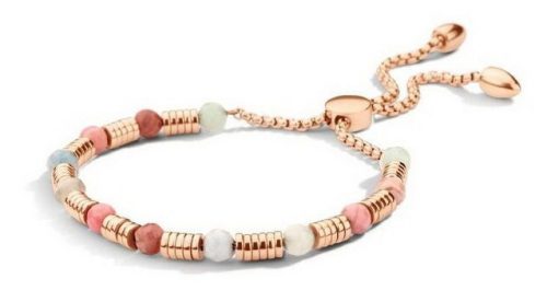 Victoria rose gold colour Colour beaded bracelet