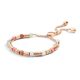 Victoria rose gold colour Colour beaded bracelet