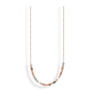 Victoria Rose gold colored bead necklace