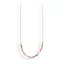Victoria Rose gold colored colorful beaded necklace