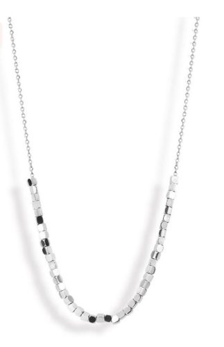 Victoria Silver coloured plaid necklace