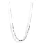 Victoria Silver-Colored Checkered Necklace