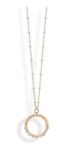Victoria rose gold colour necklace