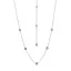 Victoria Silver Colored Stone Necklace