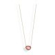 Victoria rose gold pink stone necklace