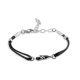 Victoria Silver colour Black Football Bracelet