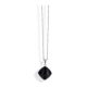 Victoria silver black stone necklace