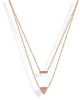 Victoria rose gold pink stone necklace