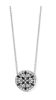 Victoria silver black stone necklace