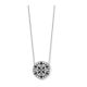 Victoria silver black stone necklace