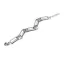 Victoria Silver colored bracelet, wristband