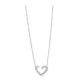 Victoria Silver Heart Necklace