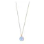 Victoria Rose gold color blue stoned necklace