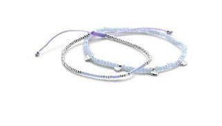 Victoria Silver colored bead Love Bracelet