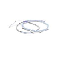 Victoria Silver Beaded Love Bracelet