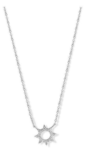 Victoria Silver white stone day necklace