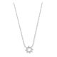 Victoria Silver white stone day necklace