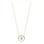 Victoria Gold-colored stone necklace