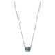 Victoria Silver coloured stones necklace