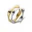 Victoria Gold and Silver Colored Ring Set of 2