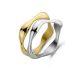 Victoria Gold and Silver Colored Ring Set of 2