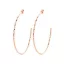 Victoria Rose gold hoop earrings