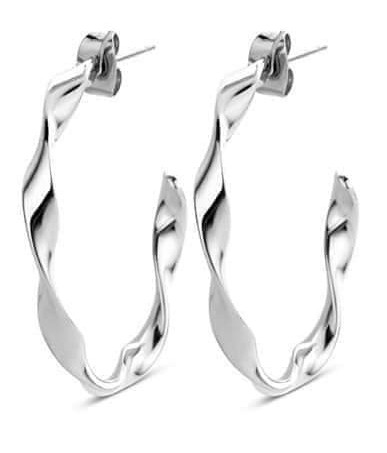 Victoria Silver color hoop earrings