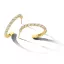 Victoria Gold-colored earrings with white stones