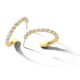 Victoria Gold-colored earrings with white stones