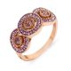 Victoria Rose Gold pink stone ring