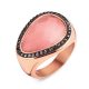 Victoria Rose Gold pink stone ring