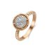 Victoria Rose Gold colour white stone ring