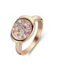 Victoria Rose Gold colour Colour stone ring