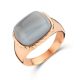 Victoria rose gold stone ring