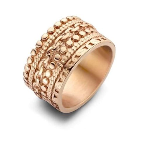 Victoria rose gold thick ring