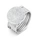 Victoria Silver white stone ring