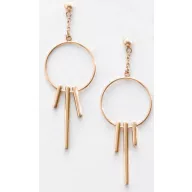 Victoria Rose gold earrings