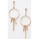 Victoria Rose Gold colour earrings