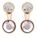 Victoria Rose Gold colour Colour stones earrings