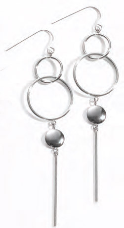 Victoria Silver pendulum earrings