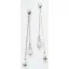 Victoria Silver-colored earrings with white stones