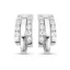 Victoria Silver colored earrings with white stones
