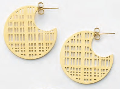 Victoria Gold colour earrings