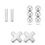 Victoria Silver Earring Set